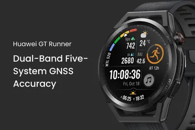 Huawei Watch GT Runner : Dual-Band Five-System GNSS Accuracy