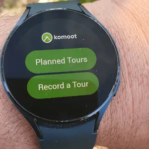 Galaxy watch 4 Record tour Komoot