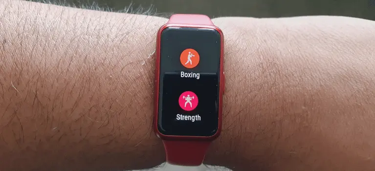 Huawei band 7 has 96 different workout modes 
